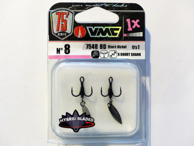 VMC 7548BD VMC 7552B Light Inline Barbless kolmihaarak No: 8