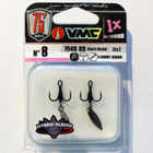 VMC 7548BD VMC 7552B Light Inline Barbless kolmihaarak No: 8 - pikkukuva 1