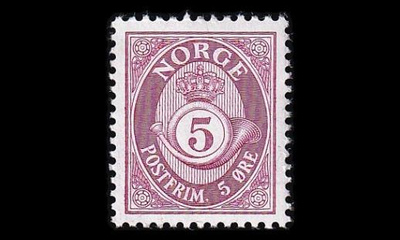 Norja 478y ** Postitorvi 5 öre Y-paperi (1962)