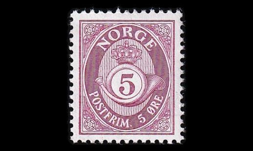 Norja 478y ** Postitorvi 5 öre Y-paperi (1962)