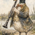 Sorsa soittaa oboeta - pikkukuva 1