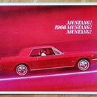 1966 Ford Mustang esite - KUIN UUSI - 12 sivua - pikkukuva 1