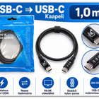 USB-C Thunderbolt 4 kaapeli 40Gbps 240W 8K / 1m #32144 - pikkukuva 1