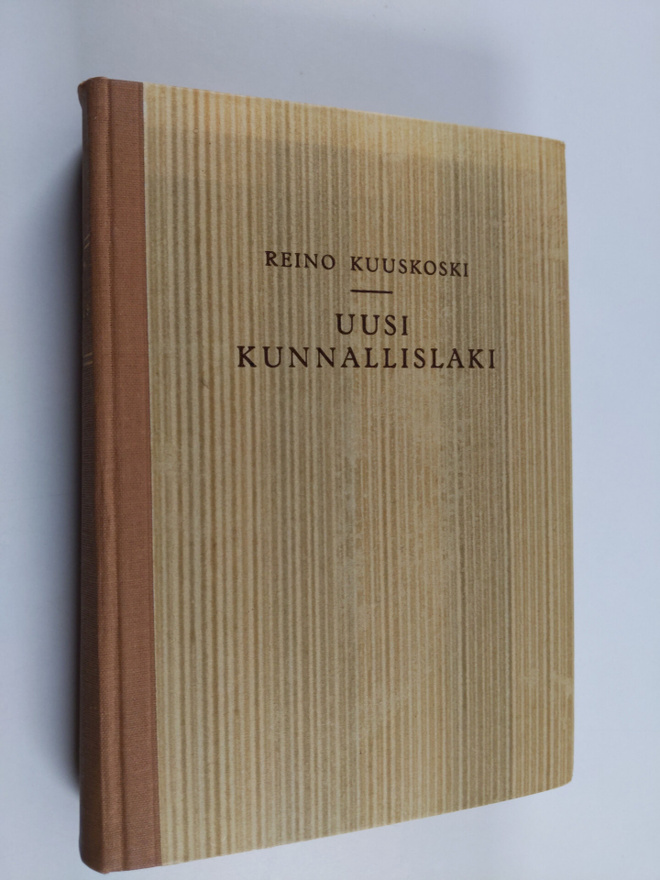 Reino Kuuskoski : Uusi kunnallislaki