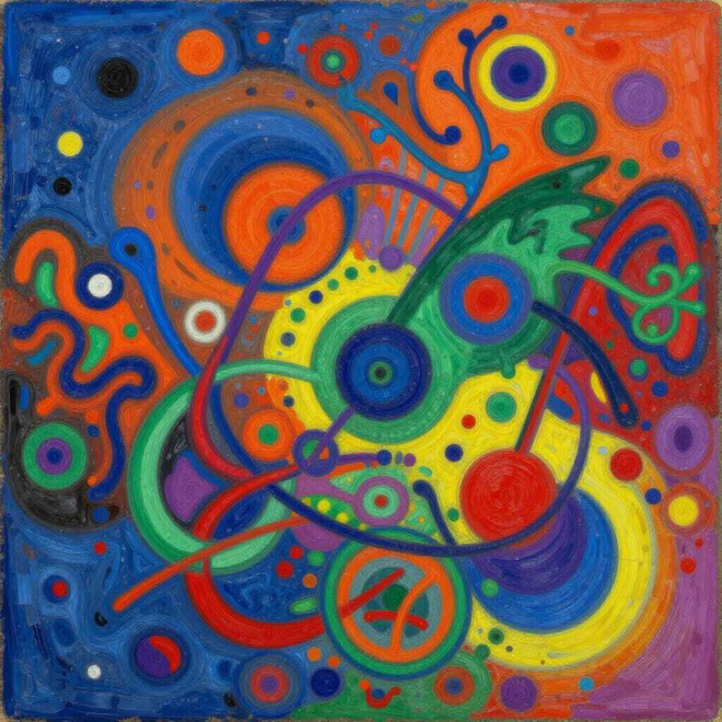 Uusi abstrakti alumiinitaulu 20 cm x 20 cm