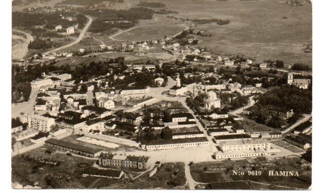 HAMINA: Ilmakuva (Karhumäki n:o  9619 mv)