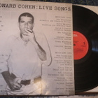 Leonard Cohen: Live Songs LP - pikkukuva 1