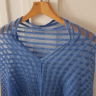 Sininen Poncho / Viitta / Hartiahuivi - pikkukuva 2