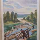 Maasio: Tukinuittoa, vanha väripk, p. 1953 - pikkukuva 1