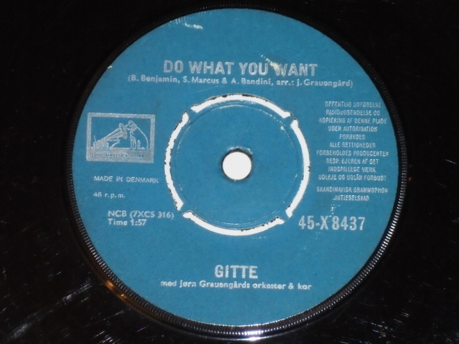 7" GITTE - I've Told Every Little Star - single 1961 VG++