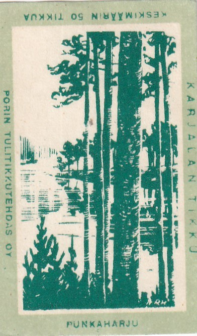 Etiketti, Punkaharju, Karjalan  tikku ,  b476