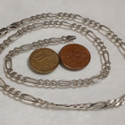 51cm- Hopea Solid Figaro Link Chain kaulakoru 925 - pikkukuva 3