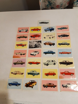 Jenkki-purkka autokeräilykortit 60-luku