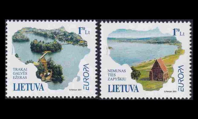 Liettua 756-7 ** Europa vesi (2001)