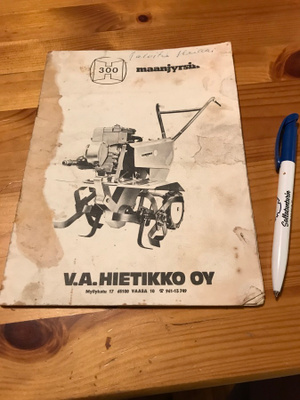 Maanjyrsin H300 käyttöohjeet