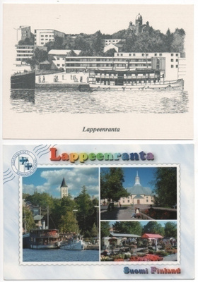 Lappeenranta 2 käyttämätöntä korttia laiva yms