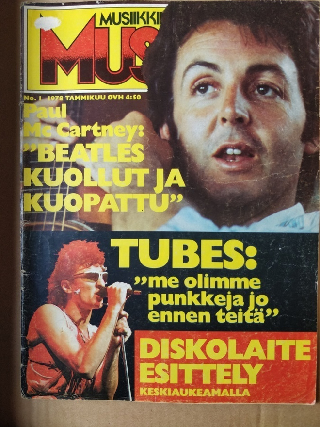 Musa 1/1978 suomalainen musiikkilehti