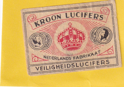 Kroon Lucifers, Nederland Fabrikaat      b583