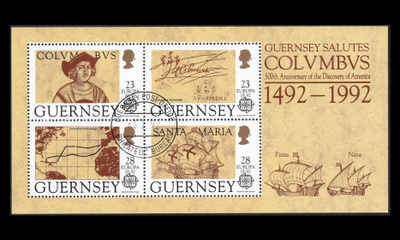 Guernsey 549-52BL8 o Europa Amerikan löytäminen (1992)