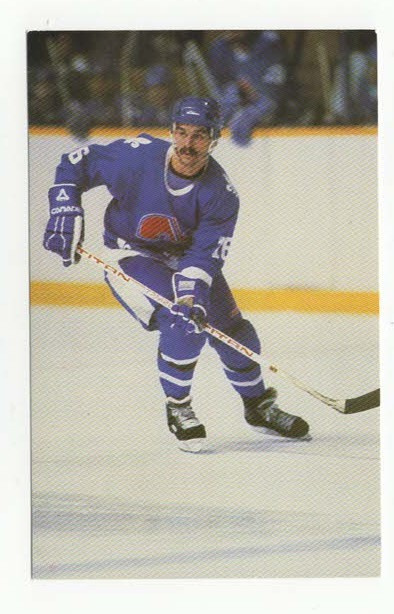 Michel Goulet 84-85 Quebec Nordiques Team Issue Postcard