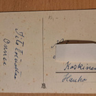 sign ?-: tyttö ja ruusu, vanha kortti, kulkenut käsipostissa - pikkukuva 2