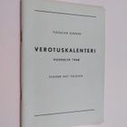 Tuusulan kunnan verotuskalenteri vuodelta 1968 : vuoden 1... - pikkukuva 1