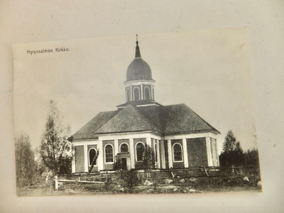 VANHA Postikortti Hyrynsalmi Kirko 1920-l