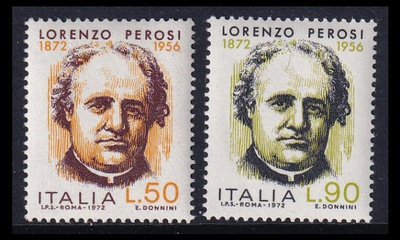 Italia 1385-6 ** Lorenzo Perosi (1972)