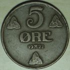 1922 Norja 5 Ore - pikkukuva 1