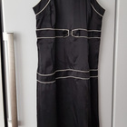 Musta Monton Silkkimekko / Mekko silkkiä - koko 40 - pikkukuva 5