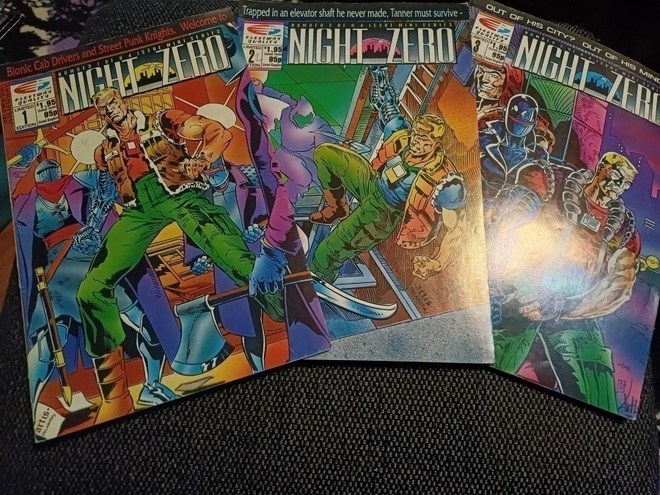 Night Zero sarjakuvalehti nro 1-3 englannin kielinen