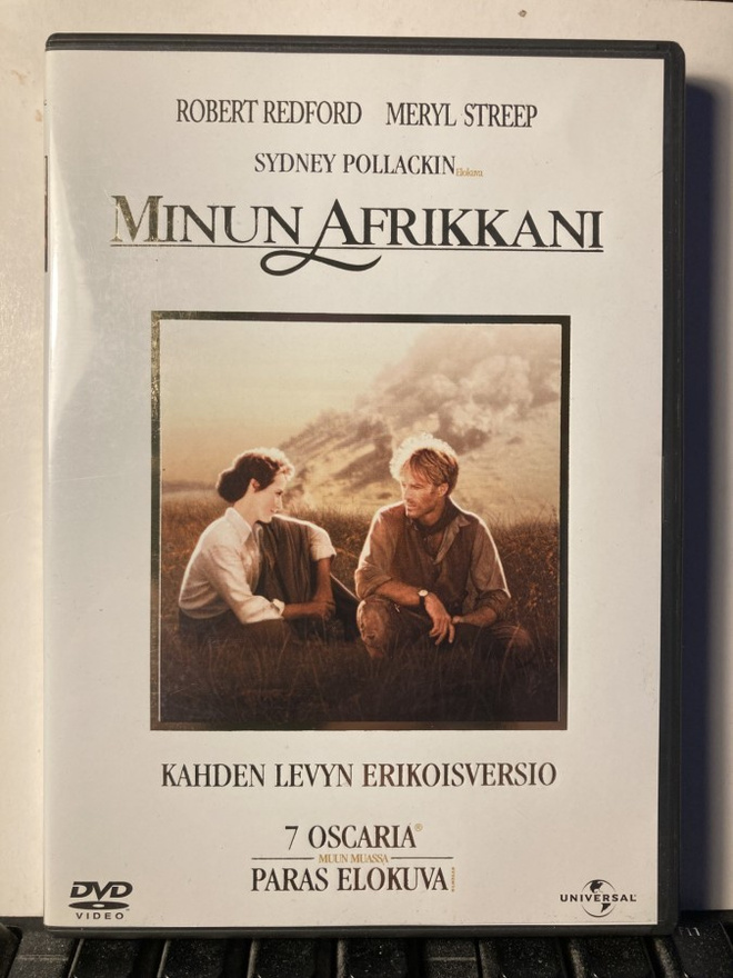 MINUN AFRIKKANI, DVD x 2, Pollack, Redford, Streep