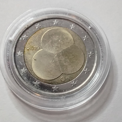 Suomi 2 euro 2019 circ hallitusmuoto 100v