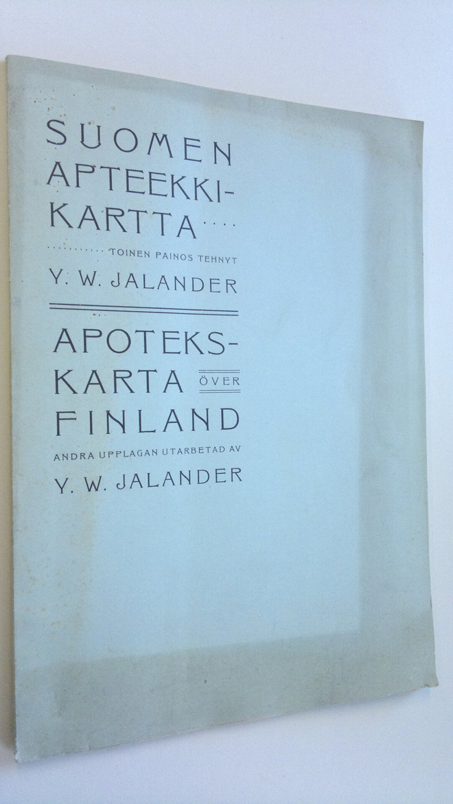 Y. W. Jalander : Suomen apteekkikartta = Apotekskarta öve...