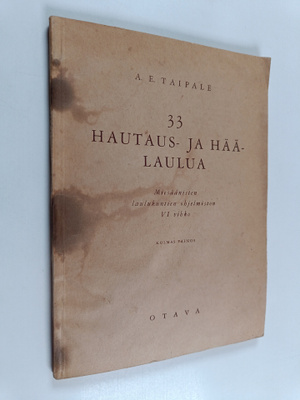 33 hautaus- ja häälaulua