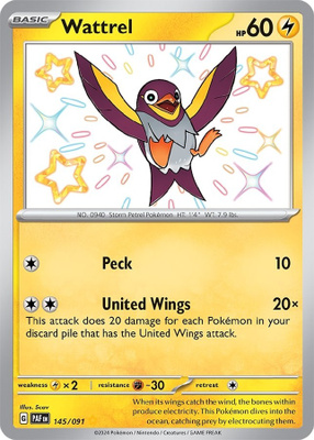 Wattrel 145/091 - Paldean Fates - NM/M