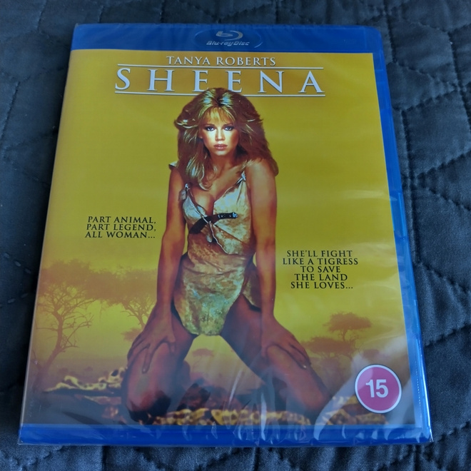 Sheena – Viidakon Kuningatar Blu-ray **muoveissa**