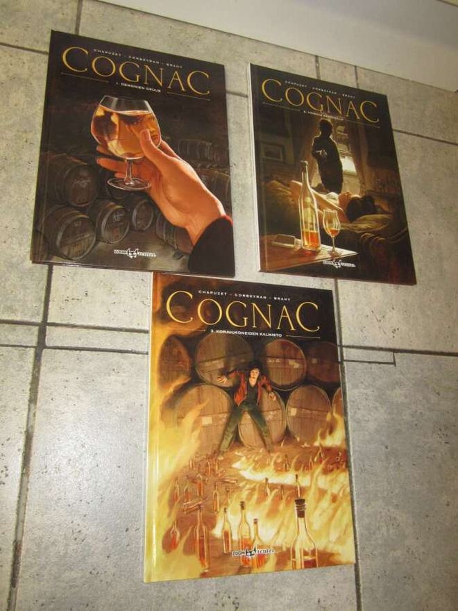 COGNAC SARJAKUVA-ALBUMIT 1-3 ( uudenveroiset )