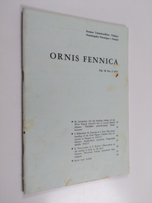 Ornis Fennica 2/1973 Vol 50