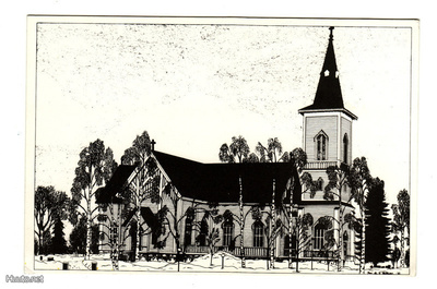 Postikortti,NIVALA, Kirkko