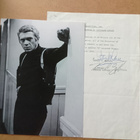 STEVE McQUEEN nimikirjoitus sopimuksessa, signed,autograph - pikkukuva 1