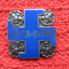 Vanha Lotta Svärd jäsenmerkki - hopeaa - - pikkukuva 1