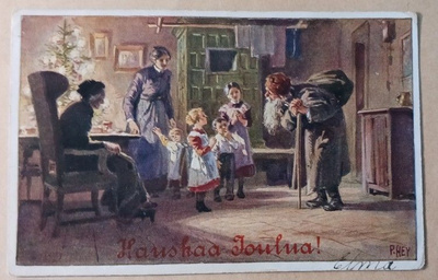 P. Hey: Joulu-ukko tuo lahjat, kaikki odottavat, p. 1923