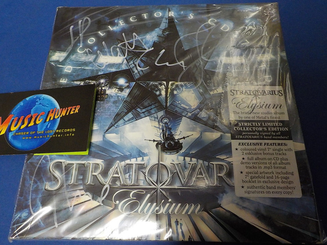 STRATOVARIUS - ELYSIUM UUSI 7'' SINGLE BÄNDIN NIMMAREILLA