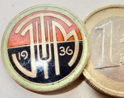 VANHA Merkki TJM 1936 Hopeaa Karjala?