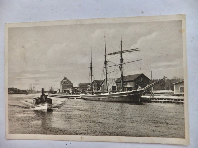 VANHA Postikortti Oulu 1930-l Laiva Freja ym