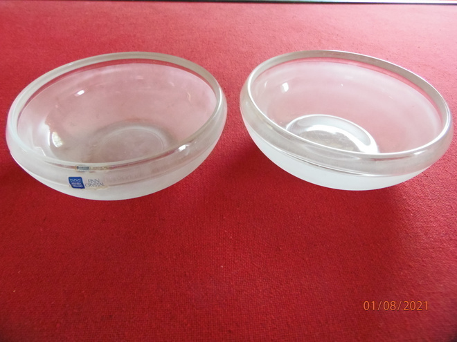 Lumikuru kulhot 2 kpl, Arabia Finn Crystal