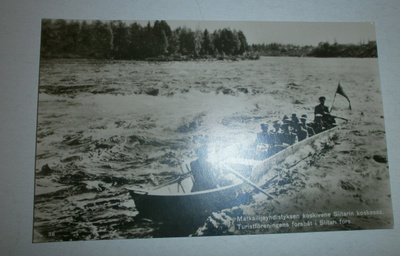 Oulujoki, koskivene Siitarin koskessa, SMY n:o 38, ei p.