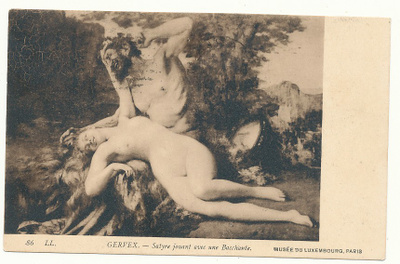 GERVEX -Alaston nainen - vanha kortti