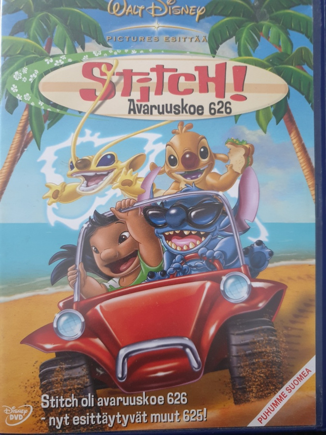 STITCH! AVARUUSKOE 626 DVD SUOMIPUHE